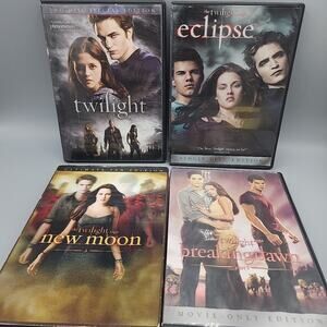Twilight Series 1 - 4 Lot 5 Discs Eclipse, New Moon, Breaking Dawn
